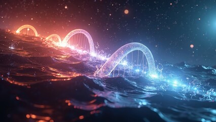 Landscape with technological photosensitivity effect