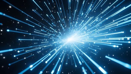 Naklejka premium Landscape with technological photosensitivity effect