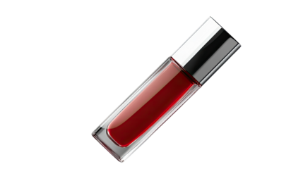 rectangular lip gloss bottle on white background