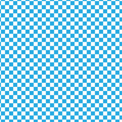 Seamless abstract monochrome checkerboard pattern on light background, blue checkered pattern, simple hand drawn illustration, flat style in eps 10.
