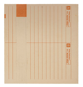 empty audio cassette cover box paper