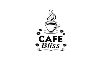 Cafe Bliss Coffee Mug Logo