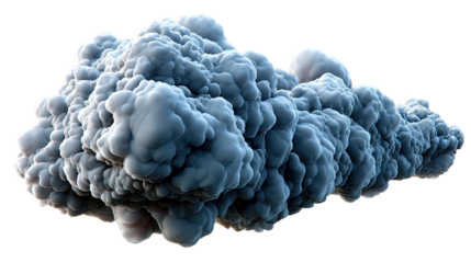 Cloud Study: A detailed shot of a dynamic cloud, emphasizing its textured and intricate form, evokes the awe of the natural world. The cloud formation appears as a natural art.