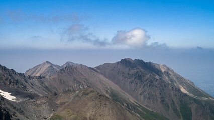 rocky mountain peaks. summer in the mountains. highlands