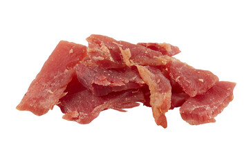 Smoked meat cut out isolated transparent background