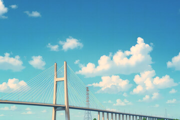 Fototapeta premium Cao Lanh Bridge, Dong Thap Province, Mekong Delta