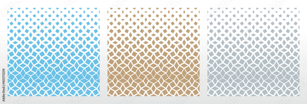 Poster set of abstract geometric patterns. modern vector backgrounds. colored ornaments graphic modern patt
