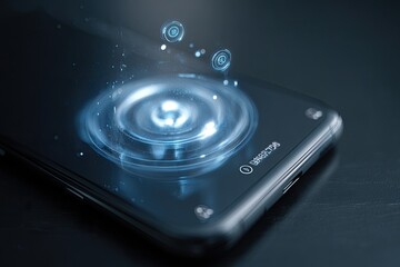 Futuristic smartphone with glowing interface (2)