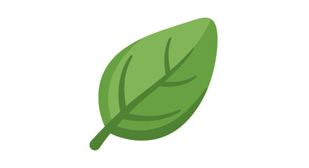 Fresh Green Leaf Illustration for Culinary Recipes, Healthy Eating Guides, and Environmental Awareness Campaigns Depicting Natural and Organic Elements