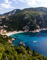 Obraz premium Coastal view of a cove