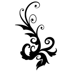 Batik Ornamental Element Decoration Layout