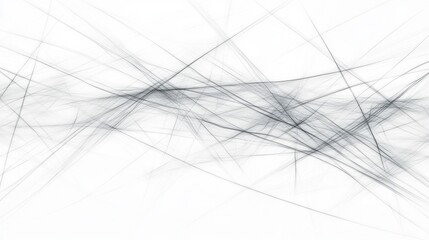 Abstract grayscale lines creating chaotic ethereal patterns