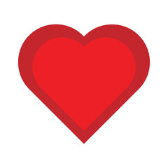 red heart illustration icon