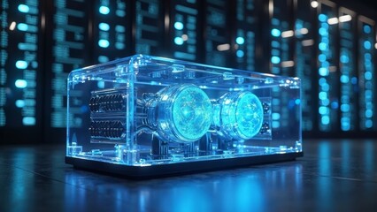 Technology oriented server room landscape