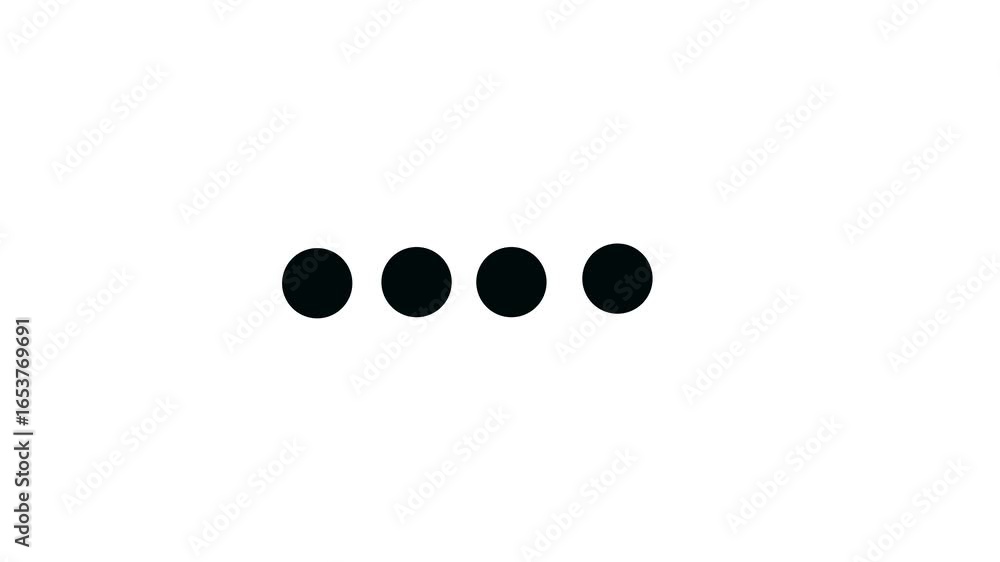 Poster minimalist black circles motion graphics loop ideal for websites social media and elegant background
