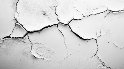 Obraz premium Cracked surface texture in arid outdoor environment