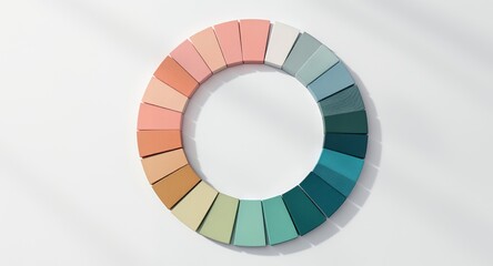 Obraz premium Elegant Color Palette Tranquil Hues for Interior Design Branding