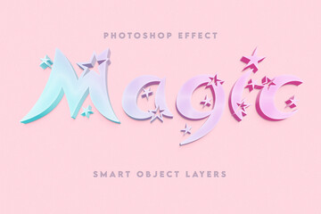 magic text effect design 