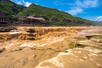 Hukou Waterfall on the Yellow River in Shanxi, China