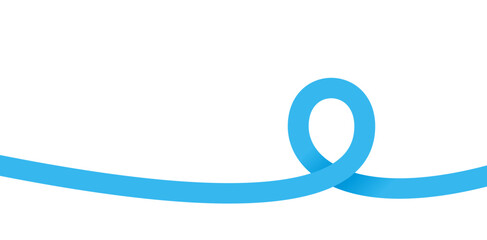 円を描いて重なるリボン