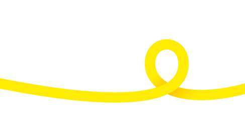 円を描いて重なるリボン