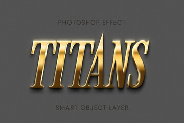 titans text effect design 