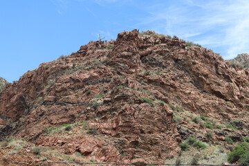 rocky cliff in colorado