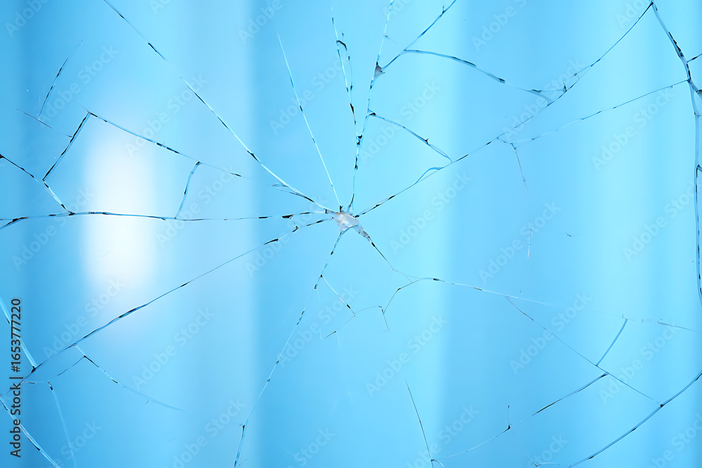 Poster abstract textured background with vertical blue lines and scattered light reflections creating a sub