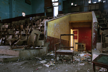 Abandoned theater on Taiwan's frontline with China