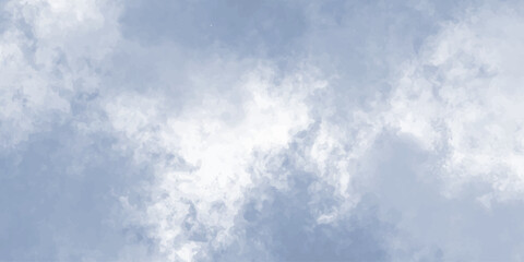 cloudy sky with color and white clouds filling the frame in an artistic watercolor painting style clouds background.	