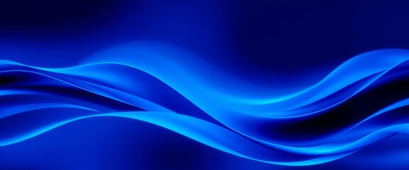 Obraz premium Abstract blue wave gradients forming a dynamic, flowing background , gradient background, teal