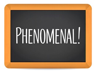 Fototapeta premium Chalkboard with word phenomenal