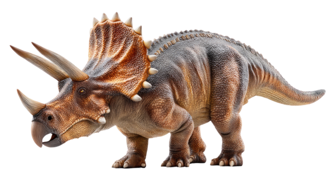 Majestic Triceratops: A formidable Triceratops, depicted with meticulous detail, stands as a testament to prehistoric grandeur.