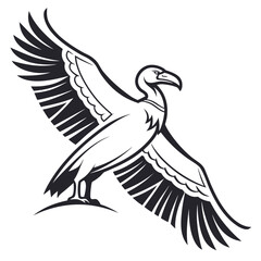 Obraz premium vector illustration of an eagle