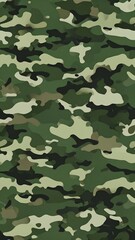 Camouflage pattern with shades of green