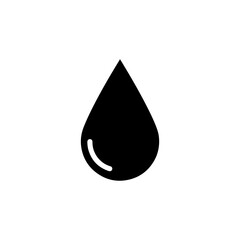 Drip silhouette icon vector flat design.