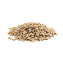 Oats grains isolated on transparent background with soft focus effect for lifestyle and wellness concept