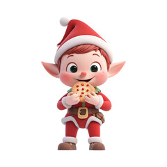 santa claus with a gift