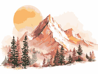 "Majestic Mountain River Landscape"