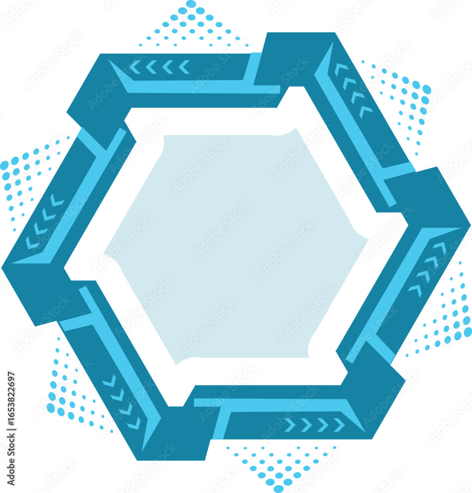 Poster futuristic frame gui conceptual layout hud element graphic