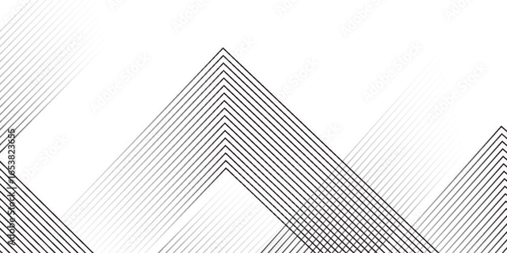 Aufkleber white geometric abstract background overlapping layers on bright space with line effect decoration. 