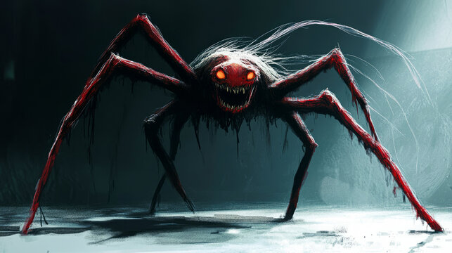 terribly scary demon spider