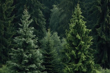 Fototapeta premium Lush green forest canopy