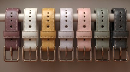 Elevate your look with stylish leather belts in a variety of vibrant colors and modern designs