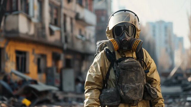 Bomb Disposal Expert In full protective gear 4K Videos