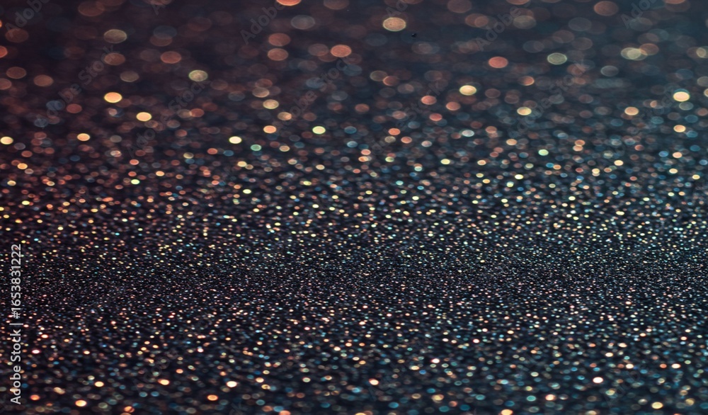 Poster captivating bokeh effect with shimmering glitter and soft warm lights creating a magical, luxurious,