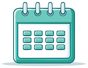 Cartoonish Calendar Page Showing Dates in a Planning Schedule