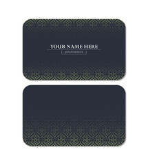 Elegant Ornamented Business Card Design Template for Professional Branding