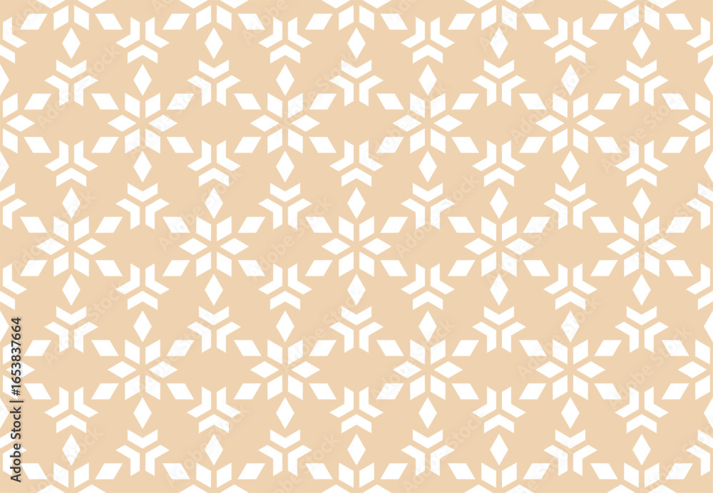 Aufkleber abstract geometric pattern. a seamless vector background. white and beige ornament. graphic modern p
