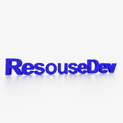 resouse Dev リソース　開発　3dtext